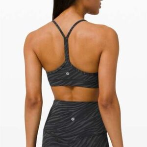 lululemon athletica Black & Gray Zebra Racerback Sports Bra